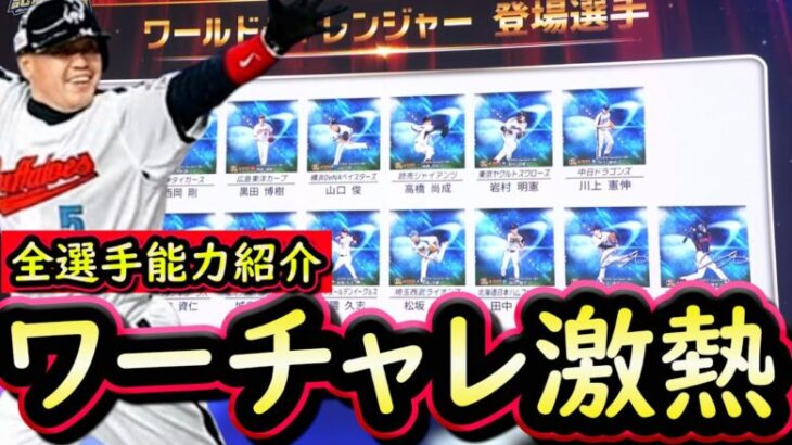 【プロスピA】ワールドチャレンジャー簡潔まとめ＆登場選手能力紹介・予想！登場日はいつ？【プロ野球スピリッツA】