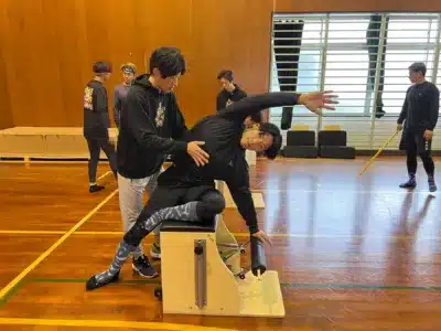 ピラティスマシンを使ったトレーニング