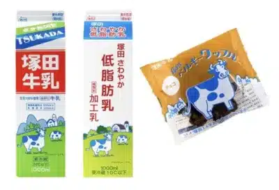 塚田牛乳と乳製品、ワッフル