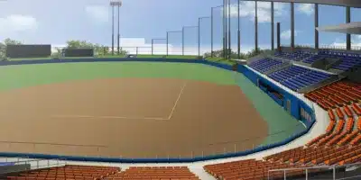 西階公園野球場 グラウンド上空