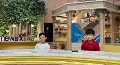 ニューススタジオの子供たち