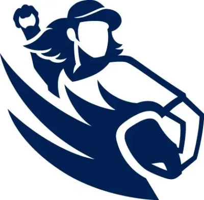 今井選手の美しいフォームと力強さを表現したロゴ