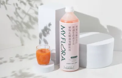 MY FLORA 便秘気味の方の便通を改善する植物乳酸菌発酵飲料 機能性表示食品 シンバイオティクス マイ・フローラ 乳酸菌飲料 1000ml 要冷蔵 おなかを育てる NOMURA