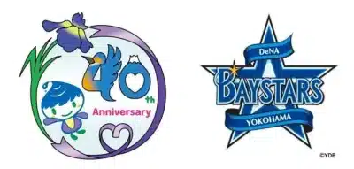 横浜DeNAベイスターズと泉区40周年記念コラボロゴ