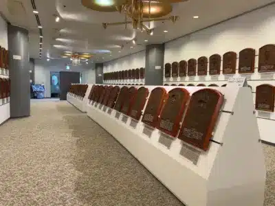 野球殿堂博物館の展示風景