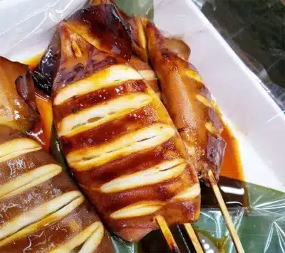 イカ照り焼き串