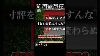 【ネタ】【2006 2009侍ジャパン強さランキング】世界一需要のないランキングです。 #プロスピa #プロスピ #ゆっくり #ゆっくり実況