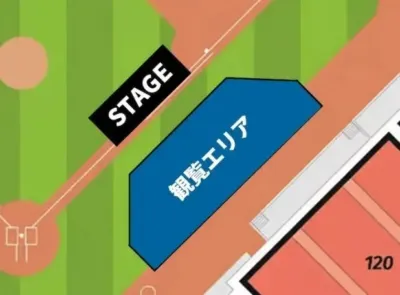 グラウンド観覧エリア詳細