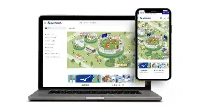 MIZUNOアプリ画面
