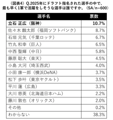 ルーキー活躍期待選手