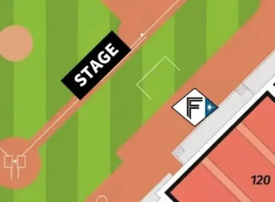 グラウンド観覧エリア