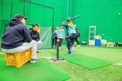 キャッチボールの練習