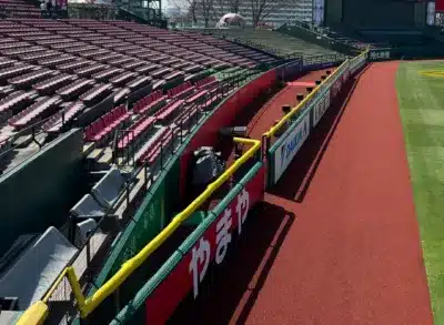 楽天モバイルパーク宮城の外野席とグラウンド