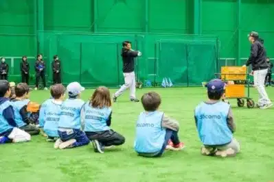 バッティング指導の見学