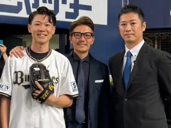 元大阪桐蔭・福森大翔さんがZOZOマリンスタジアムで魂の始球式！希少がんと闘う元球児の挑戦にファンが熱いエール！