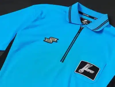 NPBワッペン付き審判半袖シャツ NPブルー