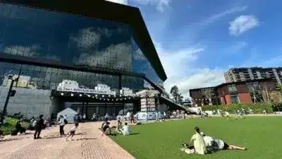 昨年のビアガーデン風景