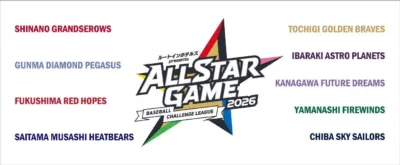 ルートインホテルズ presents ALL STAR GAME 2026 参加チームロゴ