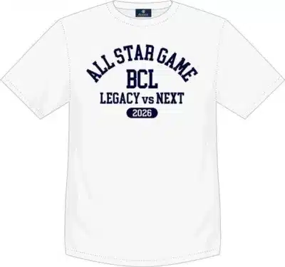 ALL STAR GAME BCL LEGACY vs NEXT 2026 Tシャツ（白色）