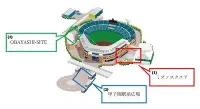 甲子園球場周辺案内図