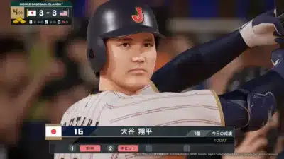 大谷翔平選手のWBCゲーム画面