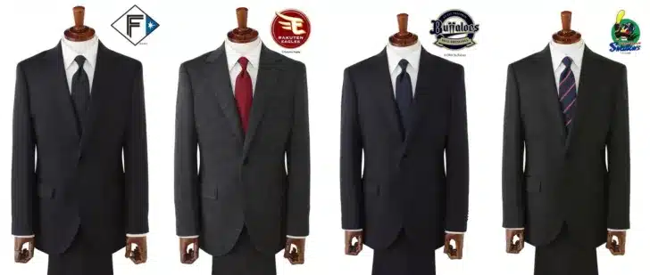 プロ野球4球団の公式スーツが全面刷新！選手着用モデルの「レプリカスーツ」で推し活をもっと熱く！