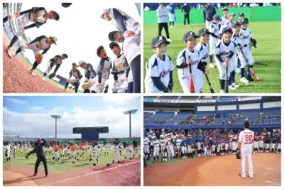 少年野球の練習風景