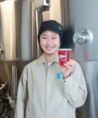 女性ブルワーとビール