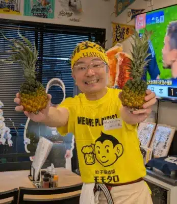 笑顔の店主