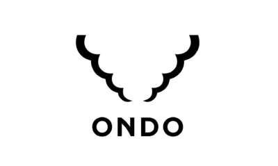 白地に黒い雲のようなグラフィックと「ONDO」という文字が配置された、シンプルなロゴマークです。