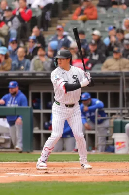 バッターボックスに立つ村上選手