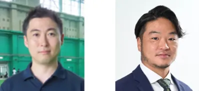 プロ野球OBの金沢慧氏と近藤一樹氏