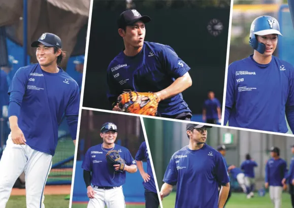 横浜DeNAベイスターズ、『ムーブスポーツ』新トレーニングTシャツで選手とファンが一体に!デサントとの新契約で応援熱が加速!