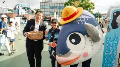 魚頭君とブーススタッフ
