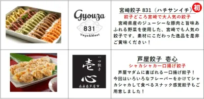 OBAYASHI-SITE出店店舗の餃子