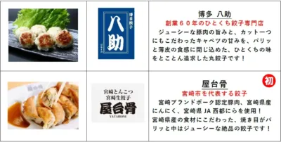 ミズノスクエア出店店舗の餃子
